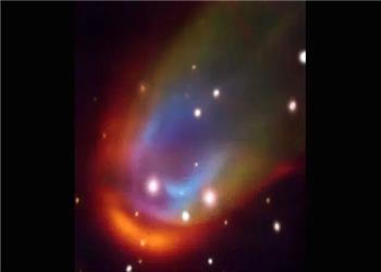 شوکهای ناشناخته در اطراف یک ستاره کوتوله سفید